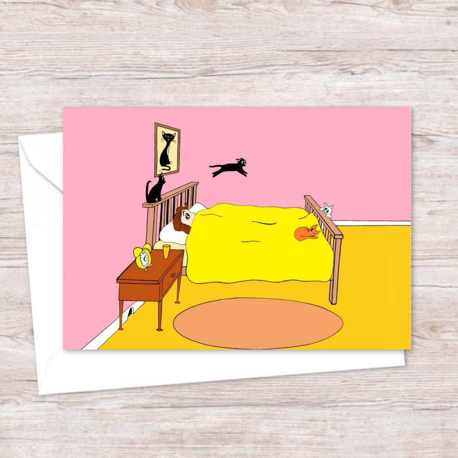 Funny Cats Greetings Card: Ideal for a Cat Lover's Birthday (103)