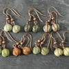 Pumpkin earrings, Halloween earrings, gourd earrings