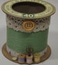 Spring Time Cotton Reel Style Storage Pot - Image 1
