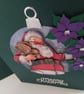  Hristmas card. Santa. Father Christmas. Handmade Christmas card. Ref 469