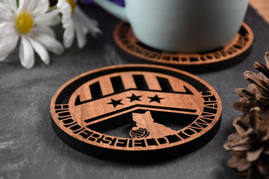 Individual Huddersfield Town coaster. Huddersfield Town fans. HTFC lovers.