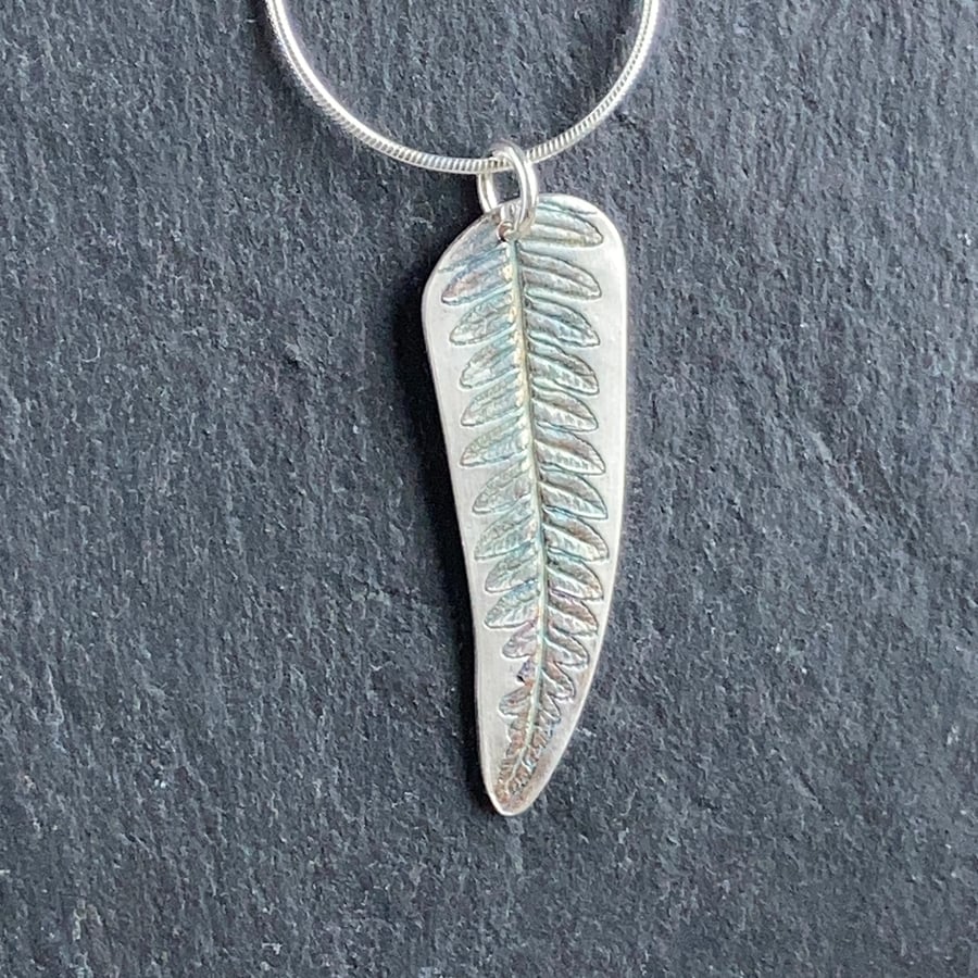 Silver fern pendant on sale