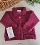 SALE Designer Hand Knitted  Baby Jacket & Matching Booties Set Size 0-3 months  - Image 8