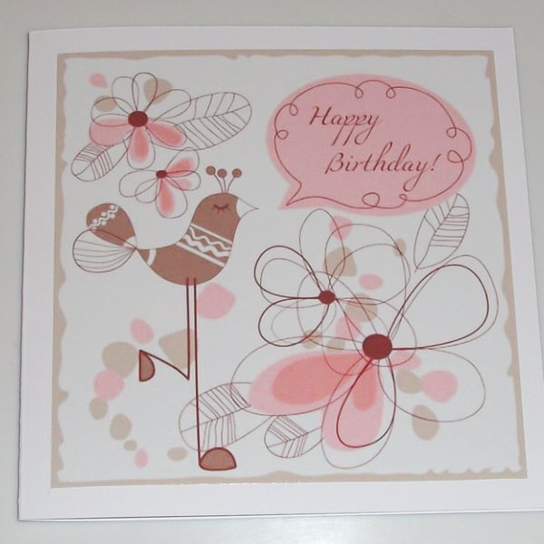 Female birthday card, female birthday card, female birthday