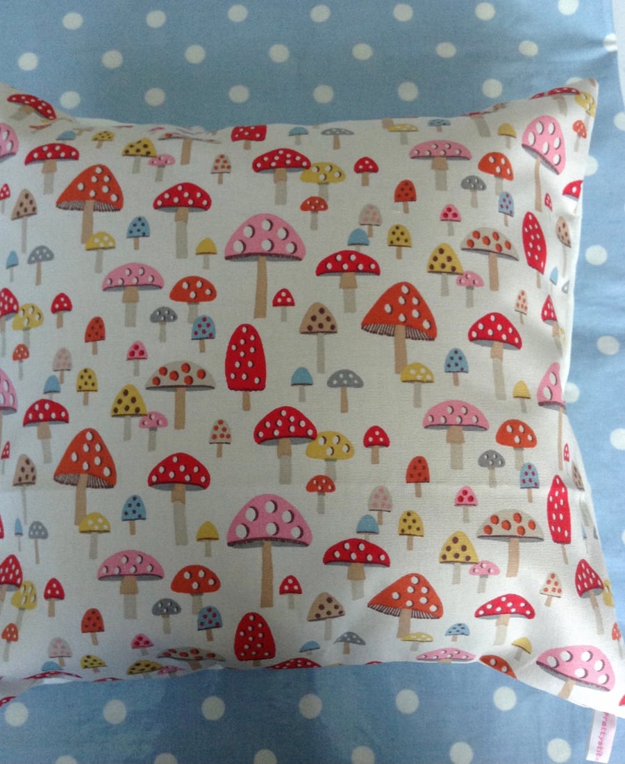 Cath kidston Mini mushroom  design cotton  fabric cushion cover