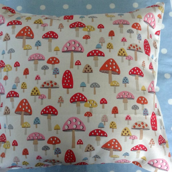 Cath kidston Mini mushroom  design cotton  fabric cushion cover