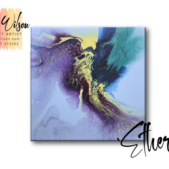 Handmade Acrylic Fluid Art - Original Abstract Painting