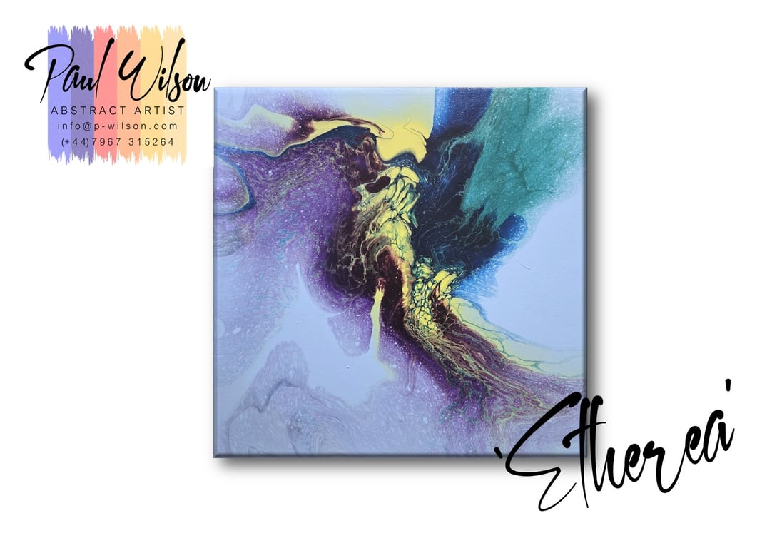 Handmade Acrylic Fluid Art - Original Abstract Painting