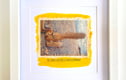 Framed Images, with Handmade Paper Applied, and White, Wood or Black Frames