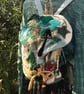 Magical Mushroom Abundance Patchwork Rucksack