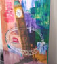 ORIGINAL Abstract Painting " LONDON" IMPRESSIONISM