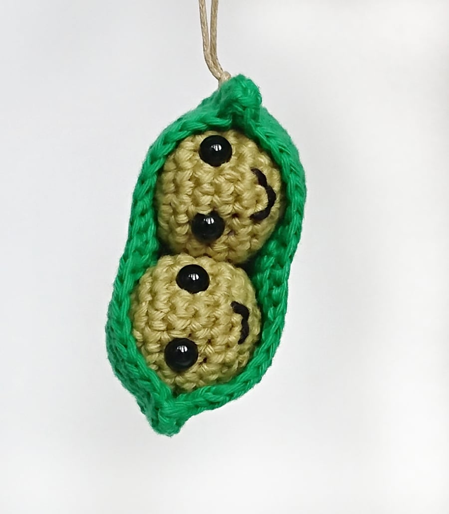 Crochet Peas In A Pod, Kawaii, Amigurumi