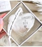 Personalized Feather Heart Bauble, Memorial Sympathy Christmas Ornament. Gift Bo - Image 5
