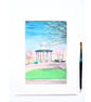 Framed Original Painting Devonport Park Plymouth Gouache and Watercolour  - Image 5