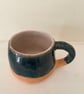 Ocean blue hand built ceramic mug  - Image 3