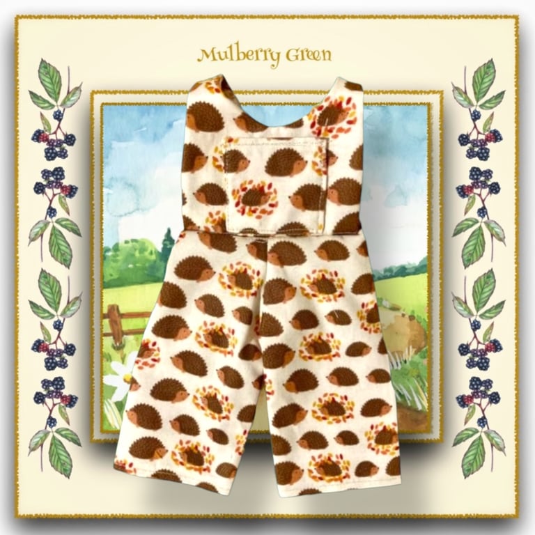 Hedgehog Dungarees