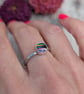 Sterling Silver Sunburst Round Surfite Ring Size P and a Half - JBJ4028 - Image 2
