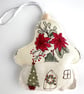 ONE Christmas Fairy House Hanging Decoration, Mushroom Christmas Decoration - Image 2