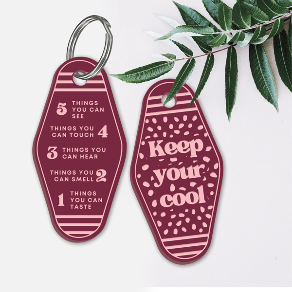 Keep Your Cool - Dots Keyring: Anxiety Grounding Mindful Well-being Keychain