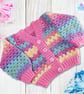 Pastel rainbow baby cardigan 0-3 mths. Baby cardigan. Rainbow cardigan. - Image 2