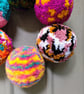 Wool Pompom Wreath, Mixed Colours, Eclectic Bohemian Interiors, Maximalism. - Image 3