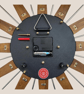 Mid Century Starburst Wall Clock By Royale The Welby in Burnt Gold - 4 Sizes - Image 6