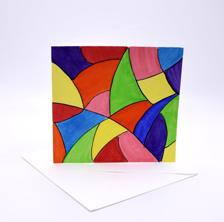 Modern abstract multipurpose greeting card