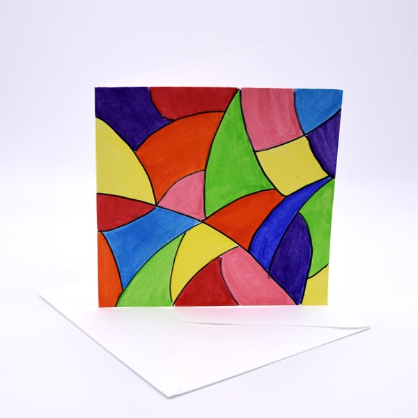 Modern abstract multipurpose greeting card