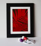 HOT PALMS FRAMED SCREENPRINT - Image 2