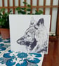German Shepherd Dog Print Card - personalised card, custom card, GSD, alsation  - Image 5