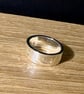 "Decoherence" - Heavy Sterling Silver Ring - 12g - Made To Any Size - 8mm x 2mm - Image 6