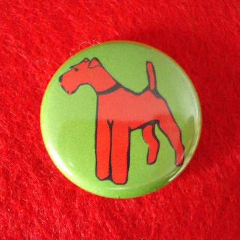 Irish Terrier Dog Badge