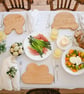 Breakfast Set- Bunny - Wooden Toast board & Egg Cup - Breakfast Gifts - Image 10