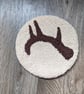 Large Deer Antler Mug Rug or Decoration  - Image 1