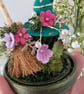 Magic Witches Hat and Broom (Turquoise) OOAK Handmade - Image 3