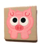 Pig Magnet - cute hand painted magnetic art - stocking filler for pig lover - Image 2