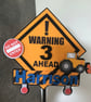 Construction Themed Birthday Cake Topper Personalised 