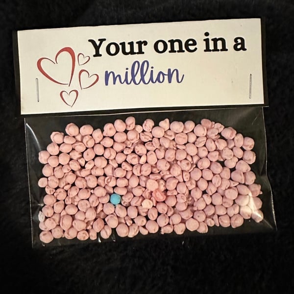 Novelty gift, one in a million joke gift, fun and quirky