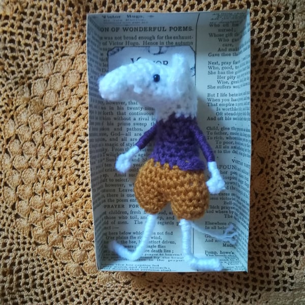 Victor The Mouse Crochet Amigurumi Art Mouse