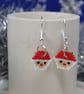 Mini Santa Beadwork Earrings - Skin Tone No. 2 - Image 4