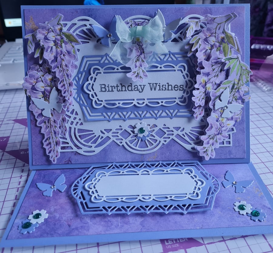Birthday Easel Card Folksy