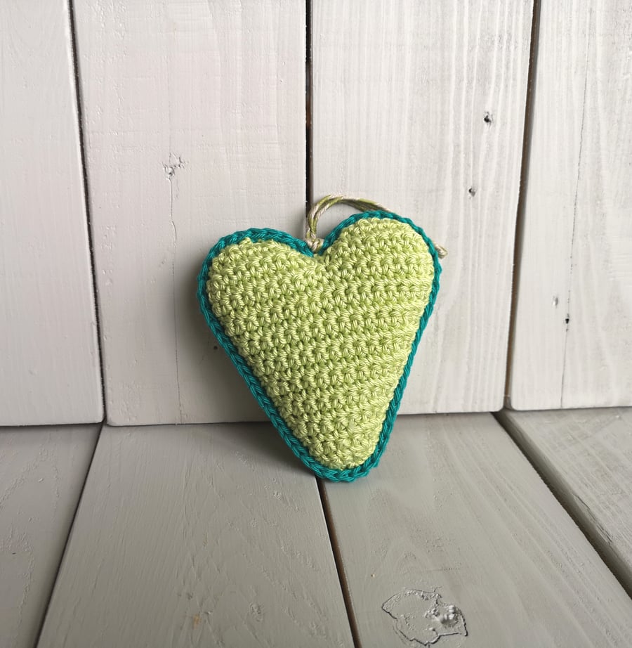 Crocheted heart