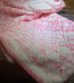 Hand knitted baby blanket
