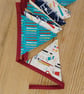 mini bunting handmade in a school work theme ideal for room decoration - Image 3