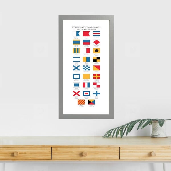 International Naval Signal Flags Illustration Print