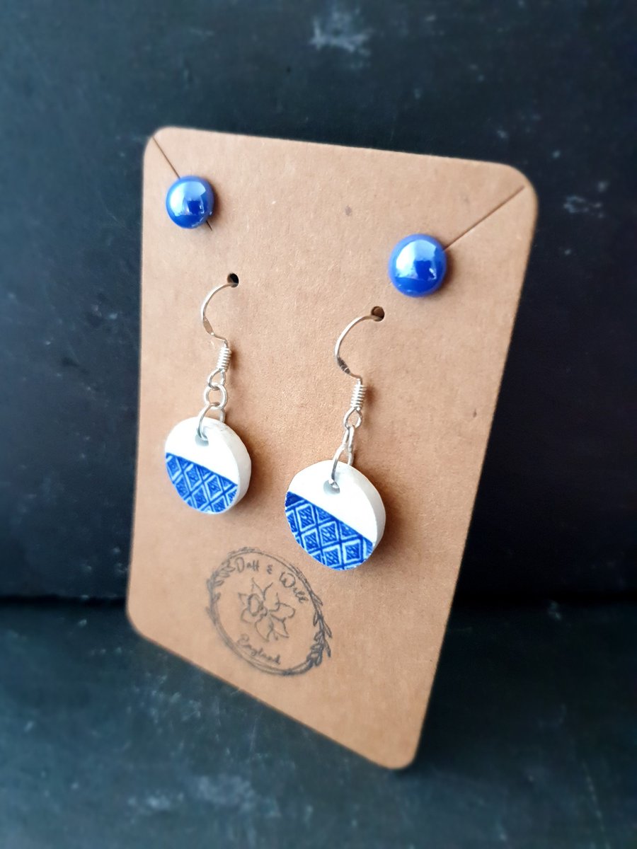 Glass cheap earrings set
