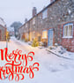 Wells-Next-The Sea Cottages Norfolk Christmas Greeting Card A5