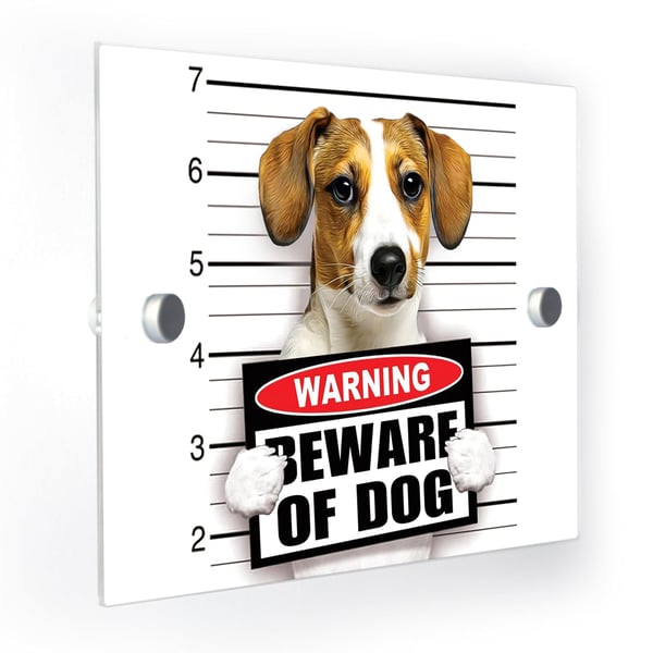 Personalised Beware of Dog Outdoor House Plaque
