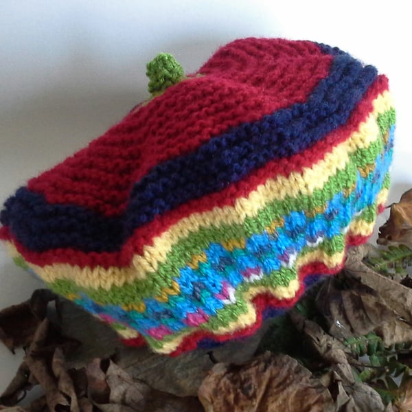 Designer Hand Knitted Fairisle Toddler's Hat  1-2 years size
