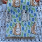 Cute Blueberries Guinea Pig Flowers Purse or Card Holder Cotton 